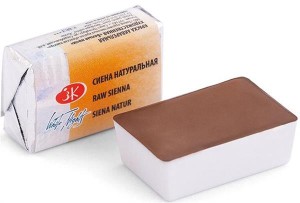 Akwarela Białe Noce Kostka - Raw Sienna 