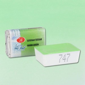 Akwarela Białe Noce Kostka -Warm green