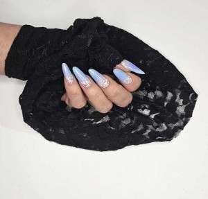 Rękaw do zdjęć elastyczny czarna koronka