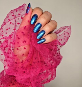 Rękaw do zdjęć fuksja kropka mała  