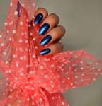 Rękaw do zdjęć neon kropka mała biała  