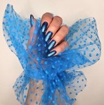 Rękaw do zdjęć kropka mała niebieski