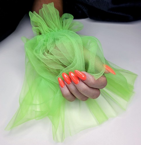 rękaw do zdjęć tiul zielony neon8.jpg