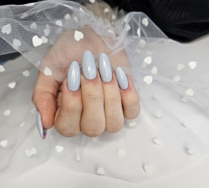 Rękaw do zdjęć tiul biały serce małe białe