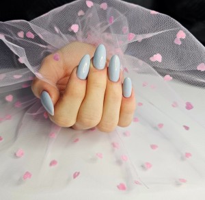 Rękaw do zdjęć tiul biały serce małe różowe