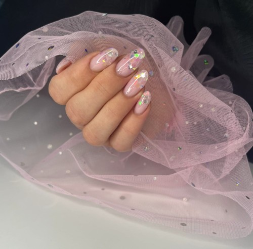 rękaw do zdjęć pudrowy róz holo7.jpg