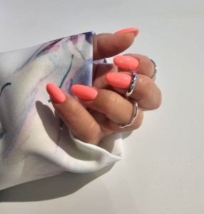 Mankiet do zdjęć Rękaw Kremowy Liście Różowe