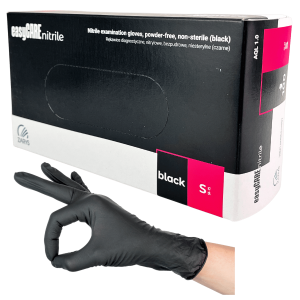 Rękawiczki Zarys Black S 100szt  
