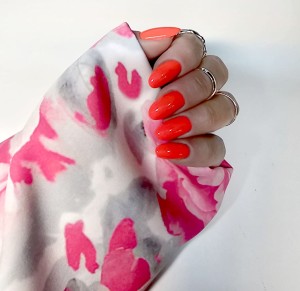 Mankiet do zdjęć Rękaw  Biały w różowe kwiaty