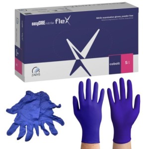Rękawiczki Zarys Kobalt S 100szt 