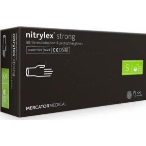 Rękawiczki NITRYLEX black S 100szt 